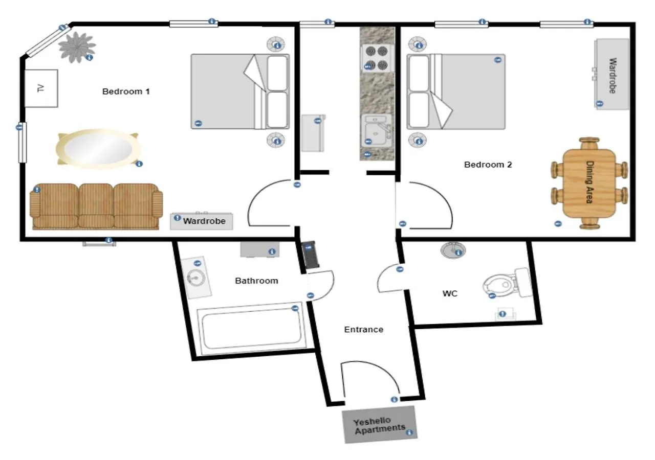 Yeshello Elegant Apartment Near Central Viena 0*,